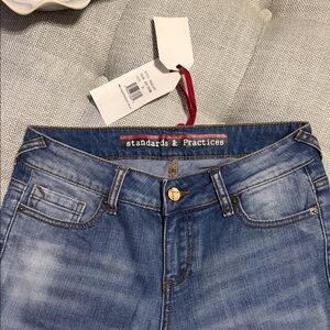 Standards & Practices Women's Straight Leg Jeans in Medium Blue